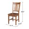 International Concepts Set of Two San Remo Splatback Chair, Distressed Oak C42-10P - alternate 7